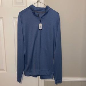 johnnie-O Men's Blue Quarter-Zip Sweater